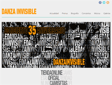 Tablet Screenshot of danzainvisible.com